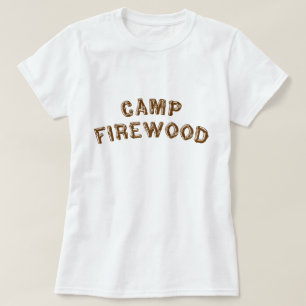 T-shirts Lenha do acampamento
