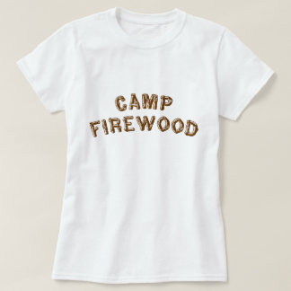 T-shirts Lenha do acampamento