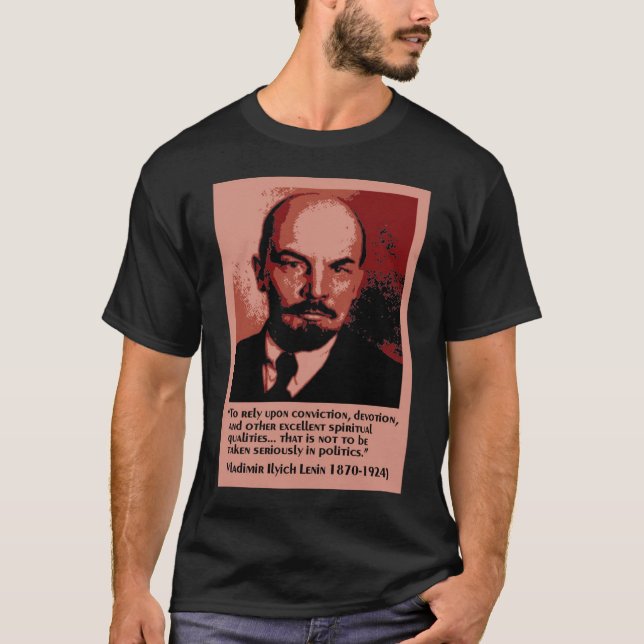T-shirts lenin na política (Frente)