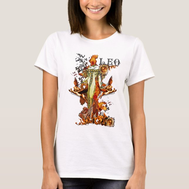 T-shirts Leo (do 23 de julho ao 22 de agosto) (Frente)