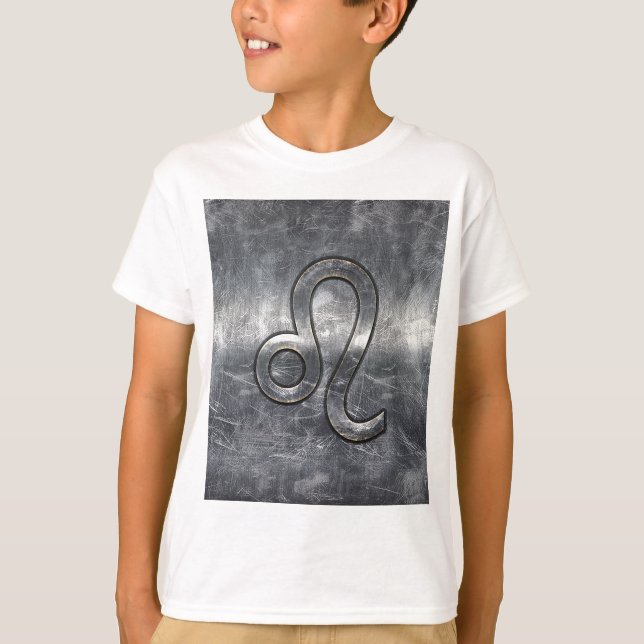 T-shirts Leo Zodiac - Sinal de Grunge (Frente)