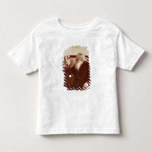 T-shirts Leon Tolstoy com sua neta, Tatiana (Frente)