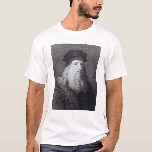 T-shirts Leonardo da Vinci, gravado por Raphael (Frente)