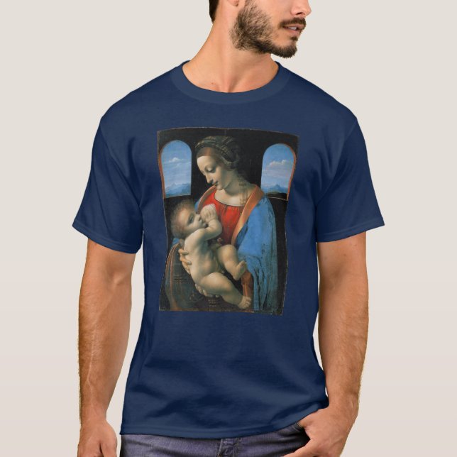 T-shirts Leonardo da Vinci Madonna Litta (Frente)