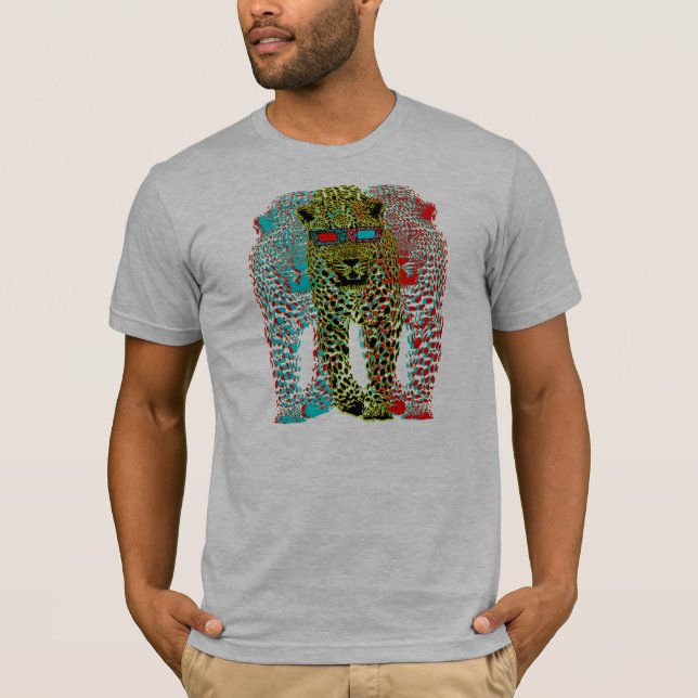 T-shirts Leopardo 3D (Frente)