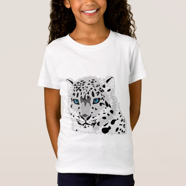 T-shirts Leopardo de neve (Frente)