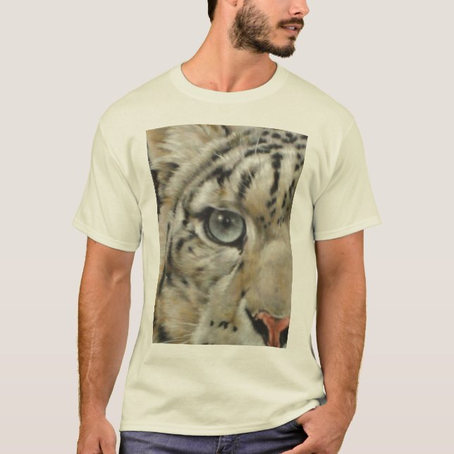 T-shirts Leopardo-de-Neve de Pequim (Frente)