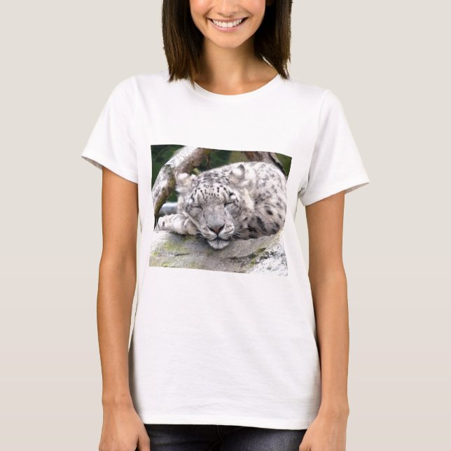 T-shirts Leopardo de Neve - lindo! (Frente)