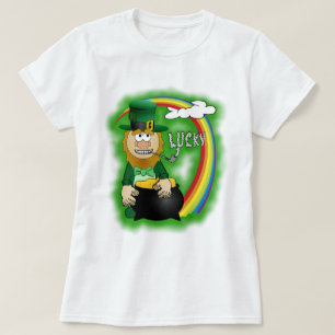T-shirts LeprechaunT-Camisa do dia de St Patrick