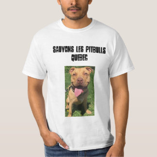 T-shirts Les Pitbulls Quebeque de Sauvons