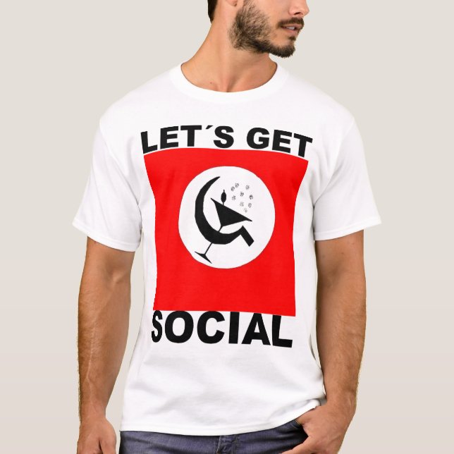 T-shirts Let´s Get Social (Frente)