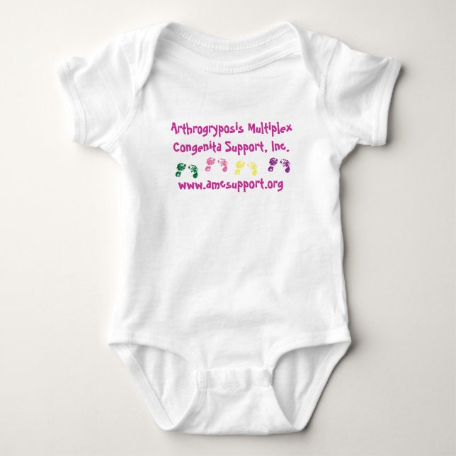T-shirts Letra cor-de-rosa Onsie de AMCSI (Frente)