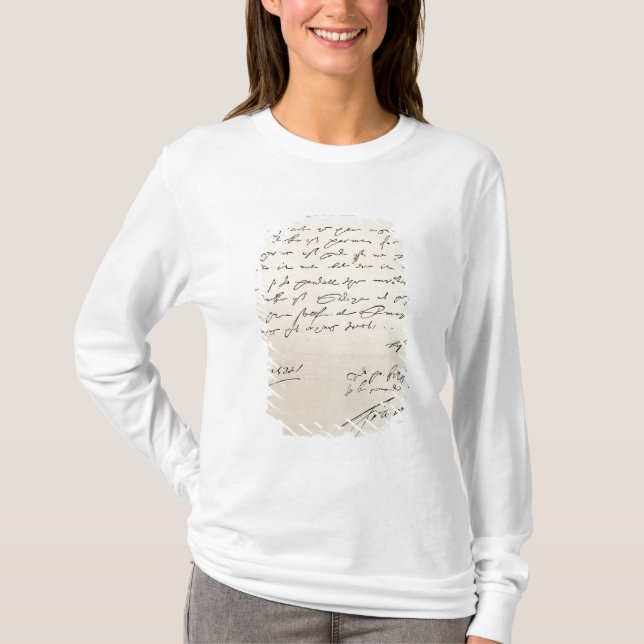 T-shirts Letra do senhor Francis Drake (Frente)