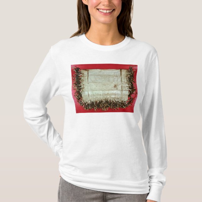 T-shirts Letra medieval do protesto do Bohemian (Frente)