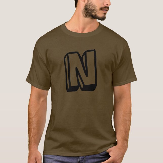 T-shirts Letra N (Frente)