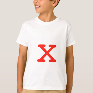 T-shirts Letra X