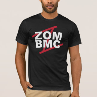 T-shirts Letras brancas de ZOM BMC em Z vermelho