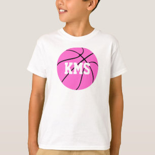 T-shirts Letras da escola do basquetebol