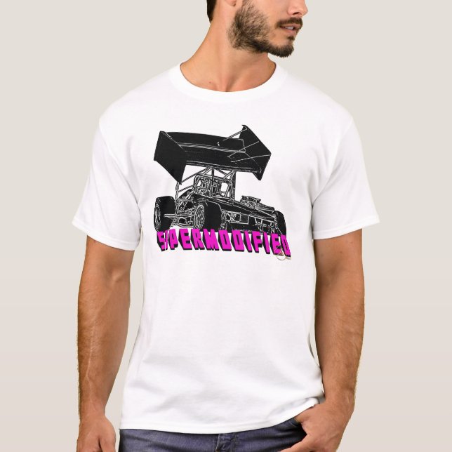 T-shirts Letras de Supermodified w/pink (Frente)