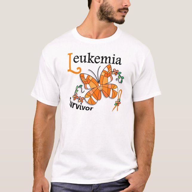 T-shirts Leucemia do sobrevivente 6 (Frente)