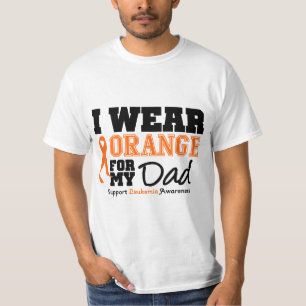 T-shirts Leucemia eu visto a laranja para meu pai