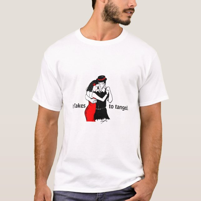 T-shirts Leva Dois Para Tango! (Frente)