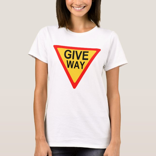 T-shirts Leva o sinal de estrada (Frente)