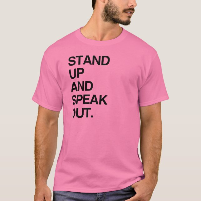 T-SHIRTS LEVANTE-SE E FALE O QUE PENSA (Frente)