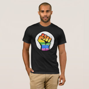 T-SHIRTS LGBTQ RESISTEM O PUNHO