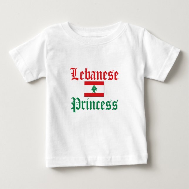 T-shirts libanês Princesa (Frente)
