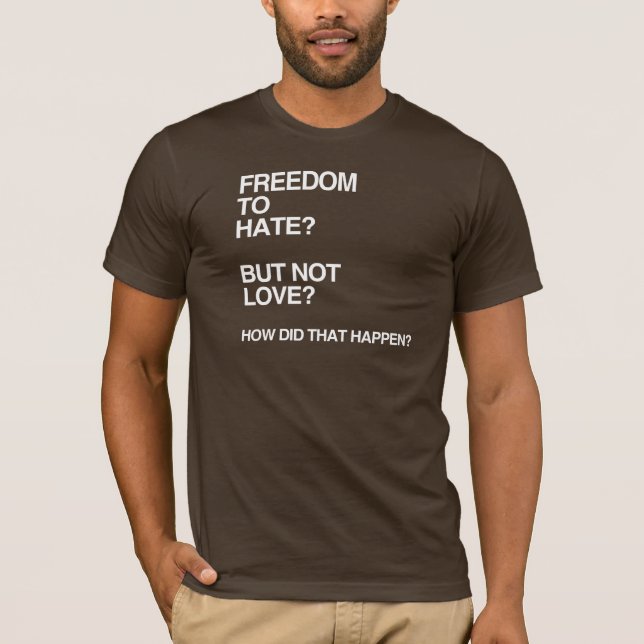 T-SHIRTS LIBERDADE A DIAR MAS NÃO AMAR (Frente)