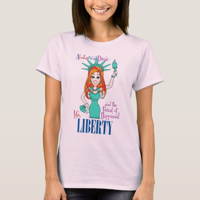 T-shirts Liberdade - AbabericanDivas (TM) (Frente)