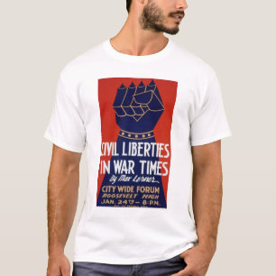 T-shirts Liberdade civil WWII WPA 1940