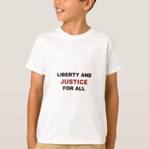 T-shirts Liberdade e JUSTIÇA para Todos