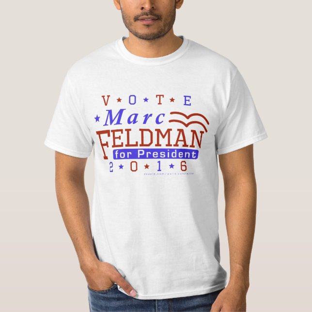T-shirts Libertário 2016 do presidente eleição de Marc (Frente)