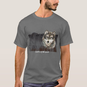 T-shirts Líder do Dia de os pais do Lobo Humor das Embalage