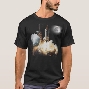 T-shirts Liftoff do vaivém espacial