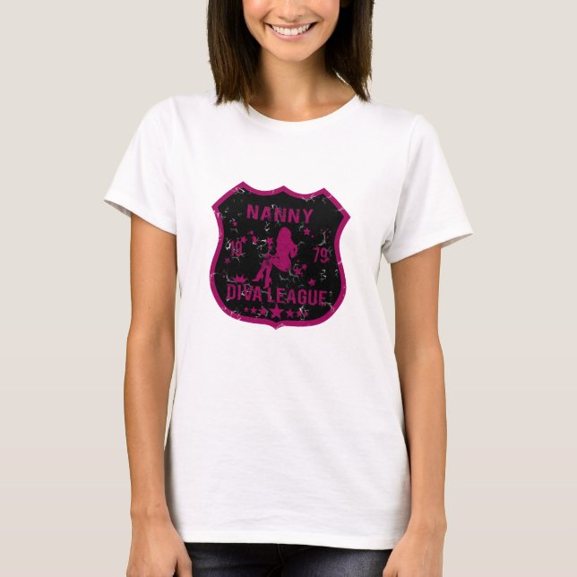T-shirts Liga da diva do baby-sitter (Frente)