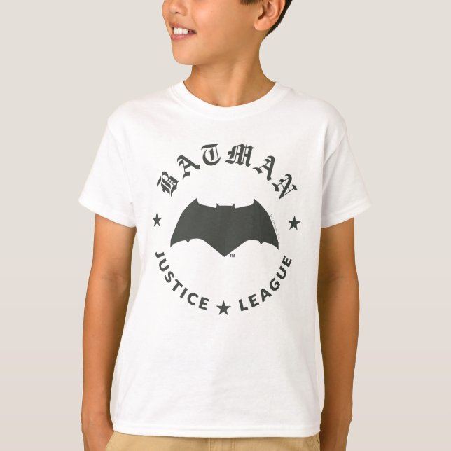 T-shirts Liga da Justiça | Batman Retro Bat Emblem (Frente)