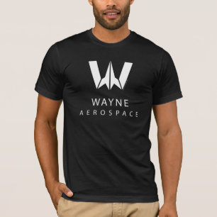T-shirts Liga da Justiça   Logotipo aeroespacial Wayne