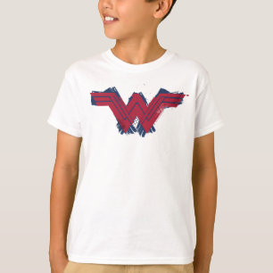 T-shirts Liga da Justiça  Símbolo de Mulher Maravilha esc
