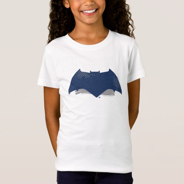 T-shirts Liga da Justiça | Símbolo Pincel e Batman de Meio- (Frente)