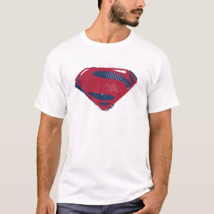 T-shirts Liga da Justiça  Símbolo Superman Pincel e Meio-