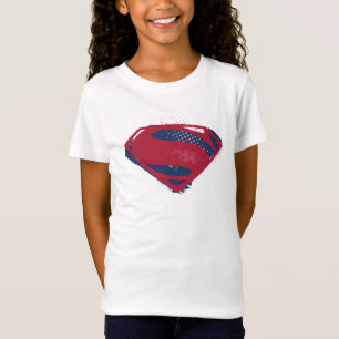 T-shirts Liga da Justiça   Símbolo Superman Pincel e Meio-T