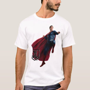 T-shirts Liga da Justiça  Super-Homem No Campo De Batalha