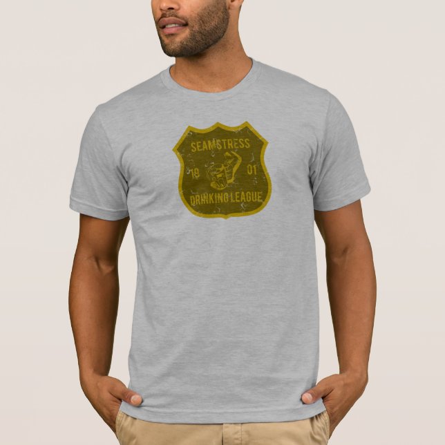 T-shirts Liga do bebendo da costureira (Frente)