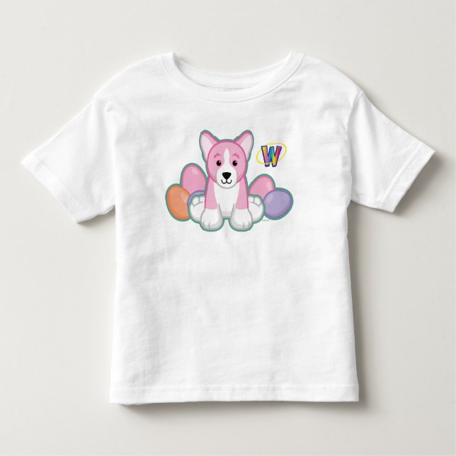 T-shirts Lil Primavera Corgi Pattern (Frente)