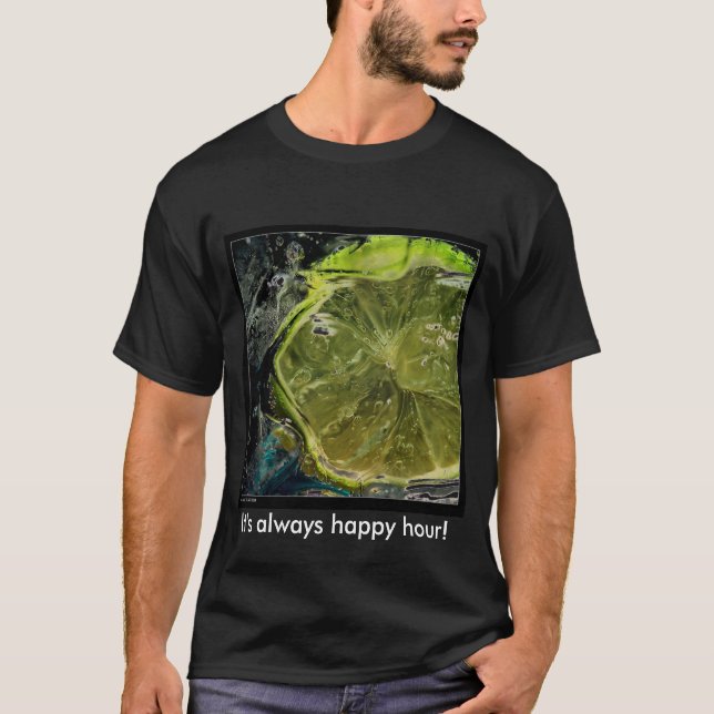 T-shirts LIMElarge, é sempre happy hour! (Frente)