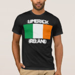 T-shirts Limerick, Irlanda com bandeira irlandesa<br><div class="desc">Limerick,  Irlanda com bandeira irlandesa</div>