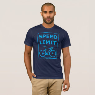 T-shirts Limite de velocidade de Rex do arco-íris: Azul